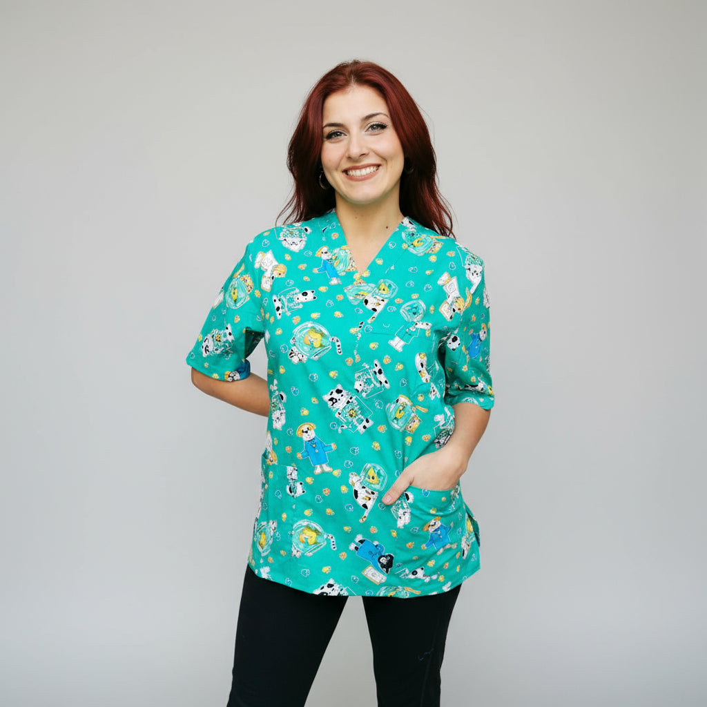 Casacche ,Camici da Lavoro Per Dentista Pediatria Ospedaliera Veterinario cod:8218