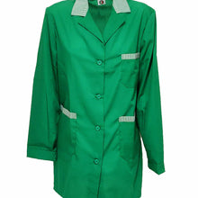 Load image into Gallery viewer, Camice da lavoro donna,casacca verde con profilo ML cod: 7722
