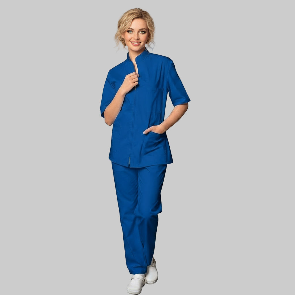 Divisa da lavoro,unisex, zip collo coreano 