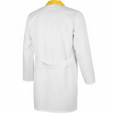 Carica l&#39;immagine nel visualizzatore di Gallery, Camice da lavoro uomo, bianco con profilo colorato &quot;giallo&quot;, cod:7969
