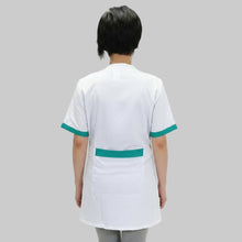 Carica l&#39;immagine nel visualizzatore di Gallery, Casacca,camice da lavoro, mezza manica inserto verde cod: 181119
