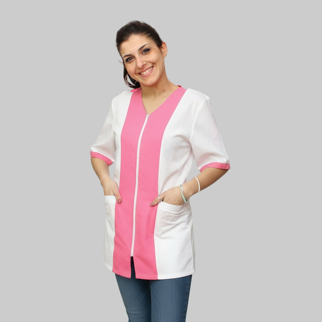 Camice da lavoro,casacca zip bicolore MM 