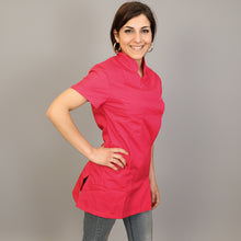 Carica l&#39;immagine nel visualizzatore di Gallery, Casacca da lavoro,camice slim  Mod Londinese &quot;FUCHSIA&quot; Cod:7098
