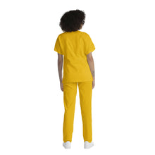 Carica l&#39;immagine nel visualizzatore di Gallery, Divisa da lavoro,completa,unisex,collo V  &quot;giallo&quot; cod: 1512
