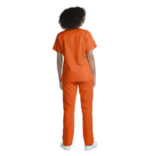Carica l'immagine nel visualizzatore di Gallery, Divisa da lavoro,completa,unisex,scollo V "arancio" cod: 8316
