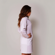 Carica l&#39;immagine nel visualizzatore di Gallery, Casacca,camice da Lavoro Donna,Modello Avvitato,Manica Lunga,Bianco,Bottoni Automatici COD: 1811
