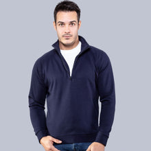 Carica l&#39;immagine nel visualizzatore di Gallery, Felpa mezza zip &quot;blu&quot; cod: pa339
