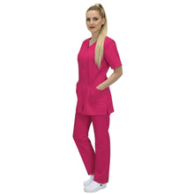 Carica l&#39;immagine nel visualizzatore di Gallery, Divisa da lavoro,completa,da donna con zip &quot;Fuchsia&quot; cod: 1507
