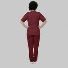 Charger l'image dans la galerie, Uniforme femme bordeaux à fermeture éclair, code : 8361 
