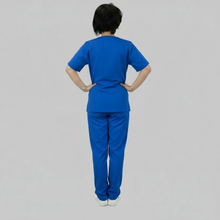 Charger l'image dans la galerie, Uniforme de travail complet pour femme avec fermeture éclair « Royal », code : 8392 
