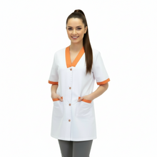 Carica l'immagine nel visualizzatore di Gallery, Casacca,camice da lavoro, profilo arancione MM Cod:7586
