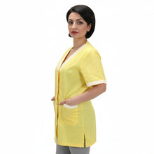 Carica l&#39;immagine nel visualizzatore di Gallery, Camice da lavoro,casacca donna MM &quot;giallo&quot; cod: 7258
