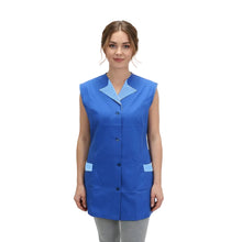 Carica l'immagine nel visualizzatore di Gallery, Casacca,camice da lavoro, giromanica "BLU ROYAL" cod:7227
