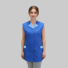 Carica l&#39;immagine nel visualizzatore di Gallery, Casacca,camice da lavoro, giromanica &quot;BLU ROYAL&quot; cod:7227
