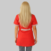 Carica l&#39;immagine nel visualizzatore di Gallery, camice da lavoro,casacca MM rosso con profilo cod: 7425
