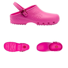 Carica l'immagine nel visualizzatore di Gallery, Zoccoli da lavoro sanitari ,cinturino regolabile "rosa" cod: 8249
