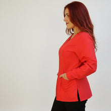 Carica l&#39;immagine nel visualizzatore di Gallery, Camice da lavoro,casacca zip &quot;rosso&quot; ML Cod:1606
