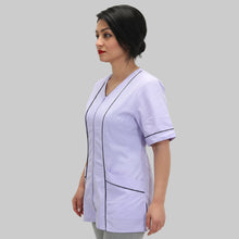 Carica l&#39;immagine nel visualizzatore di Gallery, Camice da lavoro,casacca zip glicine MM Cod:1506
