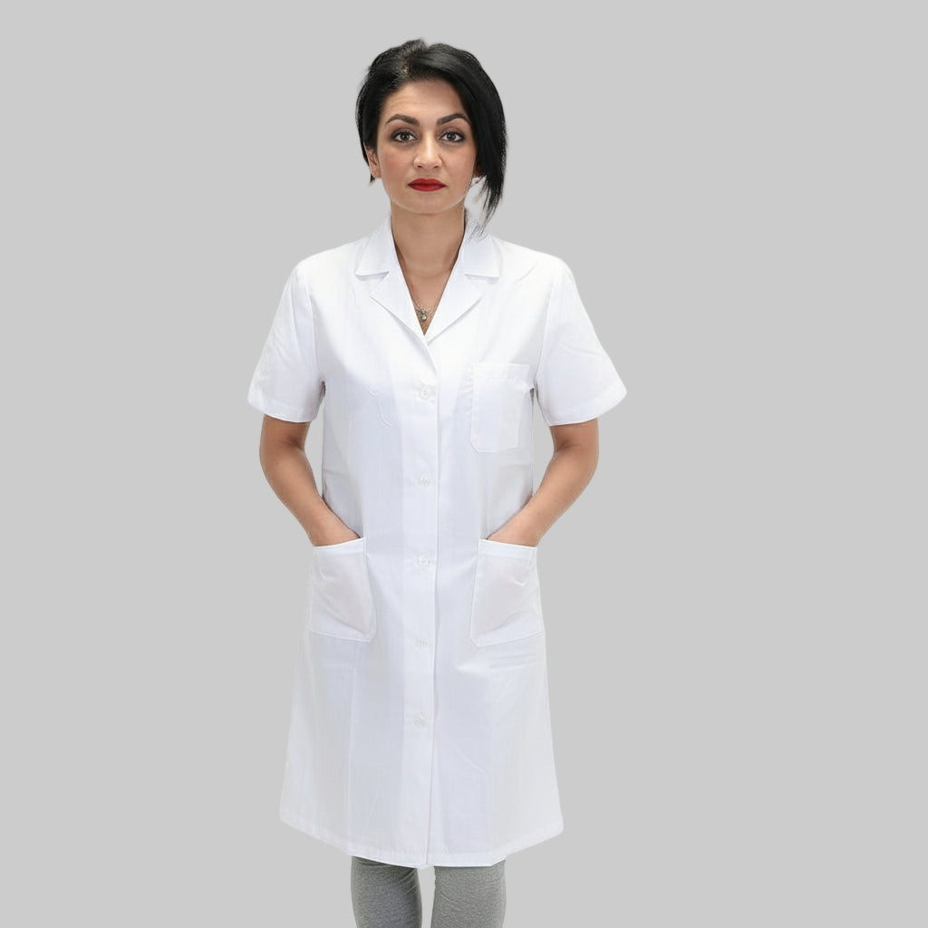 Camice da lavoro donna bianco,Mezza manica cod: 2204