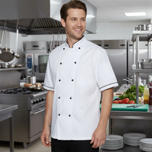 Charger l'image dans la galerie, Code de la veste de chef blanche « légère » : 7692
