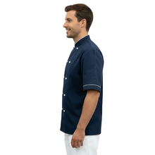 Carica l&#39;immagine nel visualizzatore di Gallery, Giacca cuoco &quot;light&quot; blu scuro cod: 0928
