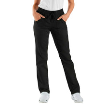 Load image into Gallery viewer, Pantalone da lavoro nero con laccio ed elastico,unisex cod:7821
