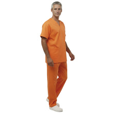 Carica l'immagine nel visualizzatore di Gallery, Divisa da lavoro,completa,unisex,scollo V "arancio" cod: 8316
