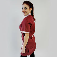 Carica l&#39;immagine nel visualizzatore di Gallery, Casacca,camice da lavoro, Bordeaux MM Cod:1601
