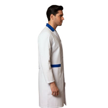 Carica l&#39;immagine nel visualizzatore di Gallery, Camice da lavoro uomo, bianco con profilo colorato cod:7970
