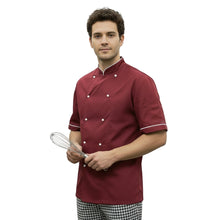 Carica l'immagine nel visualizzatore di Gallery, Giacca cuoco "light" bordeaux cod: 0924
