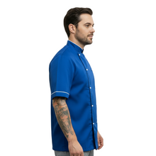 Carica l&#39;immagine nel visualizzatore di Gallery, Giacca cuoco &quot;light&quot; blu royal cod: 0926
