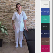 Carica e avvia il video nel visualizzatore di galleria, Divisa da lavoro,infermiera,oss, donna con zip cod: 1505
