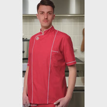 Carica e avvia il video nel visualizzatore di galleria, Giacca pizzaiolo &quot;rosso&quot; cod:8019
