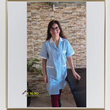 Laden und Abspielen von Videos im Galerie-Viewer, Camice da lavoro lungo rigo azzurro MM cod:7197
