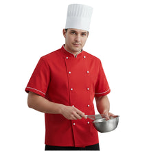 Carica l'immagine nel visualizzatore di Gallery, Giacca cuoco "light" rosso cod: 7694
