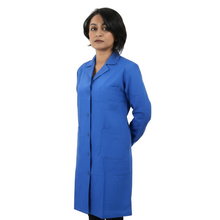 Carica l'immagine nel visualizzatore di Gallery, camice da lavoro donna,ml lungo "blu royal" Cod:7104
