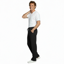 Load image into Gallery viewer, Pantalone da lavoro nero con laccio ed elastico,unisex cod:7821
