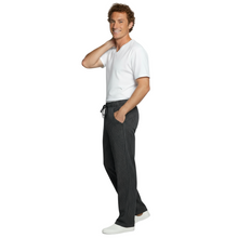 Load image into Gallery viewer, Pantaloni da cuoco regular-fit "nero gessato" cod:8944
