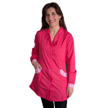 Carica l&#39;immagine nel visualizzatore di Gallery, Camice da lavoro donna,casacca slim,modello Antonella &quot;fuchsia&quot; Cod:0211
