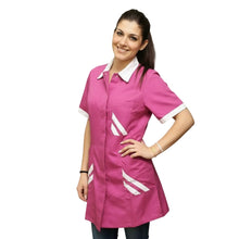 Carica l'immagine nel visualizzatore di Gallery, Camice da lavoro donna,casacca slim, "Fuchsia  Cod:7524
