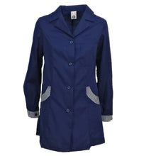 Carica l&#39;immagine nel visualizzatore di Gallery, Camice da lavoro donna,casacca slim,divisa &quot;blu scuro&quot; Cod:161020
