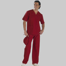 Charger l'image dans la galerie, Code de l'uniforme de travail à col en V « Bordeaux » : 050520
