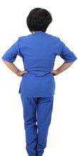 Carica l&#39;immagine nel visualizzatore di Gallery, Divisa da lavoro,unisex, zip collo coreano &quot;colore blu royal&quot; cod: 1912
