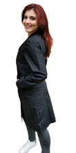 Carica l&#39;immagine nel visualizzatore di Gallery, camice da lavoro donna,classico misto cotone no-stiro&quot;nero&quot; cod: 200521
