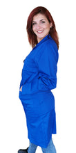 Carica l&#39;immagine nel visualizzatore di Gallery, camice da lavoro donna,ml lungo &quot;blu royal&quot; Cod:7104
