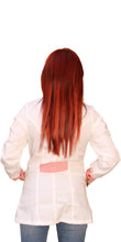 Carica l&#39;immagine nel visualizzatore di Gallery, camice da lavoro donna,casacca slim bianco manica lunga Cod: 0311
