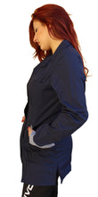 Carica l&#39;immagine nel visualizzatore di Gallery, Camice da lavoro donna,casacca slim,divisa &quot;blu scuro&quot; Cod:161020
