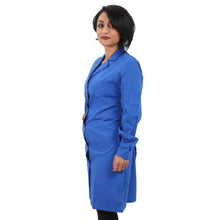 Carica l&#39;immagine nel visualizzatore di Gallery, camice da lavoro donna,ml lungo &quot;blu royal&quot; Cod:7104
