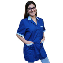 Carica l&#39;immagine nel visualizzatore di Gallery, Camice da lavoro donna,casacca &quot;blue royal&quot; MM cod: 2502
