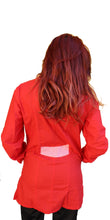 Carica l&#39;immagine nel visualizzatore di Gallery, Camice da lavoro donna,casacca slim,divisa &quot;rosso&quot; cod: 151020
